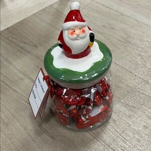 Santa Claus Holiday Candy Jar